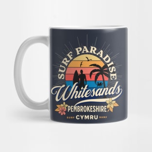 Whitesands, Pembrokeshire Welsh surfers Mug